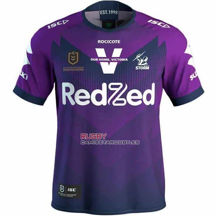 Camiseta Melbourne Storm Rugby 2020 Campeona